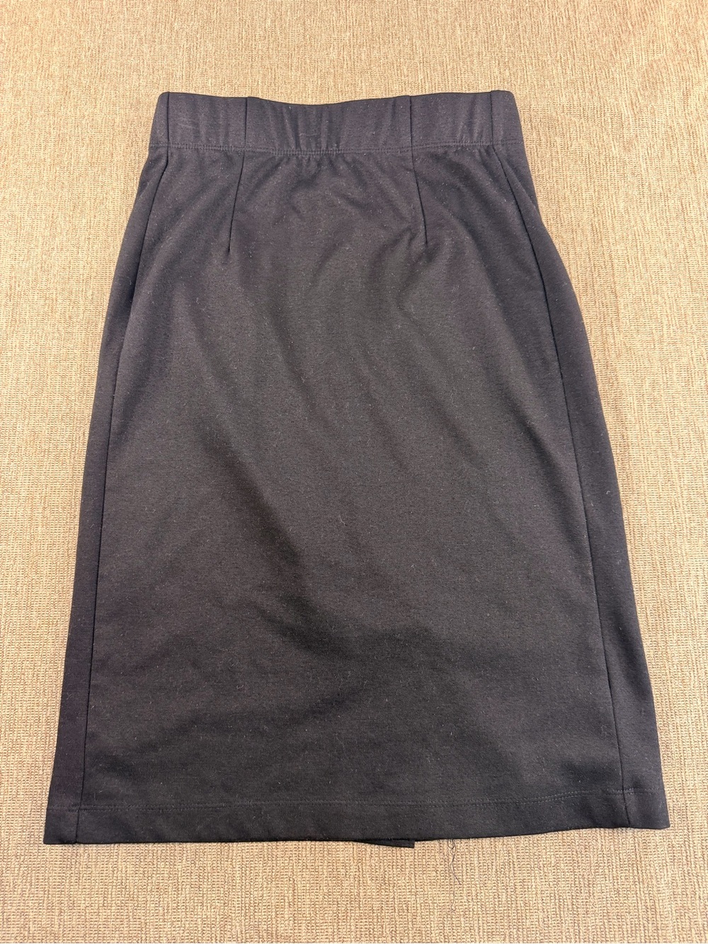 Downeast Black Elastic Waist Midi Pencil Skirt Womens XS DB18080046